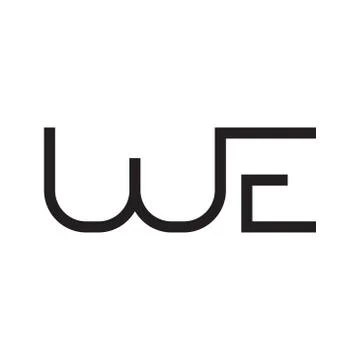 We initial letter vector logo icon Illustrazione stock