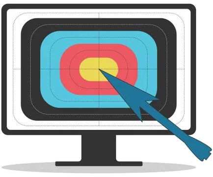 We know exactly where we're heading, we do not aim Stock Illustration