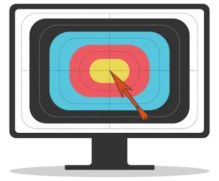 We know exactly where we're heading, we do not aim Stock Illustration