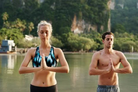 We know how to get our namaste on Stock Photos