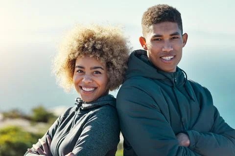 We know our relationship can handle anything. Portrait of a happy young couple Photos