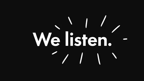 We Listen We Learn We Lead Kinetic Typography Motion Text Animation Minimal Stock Footage 329029782