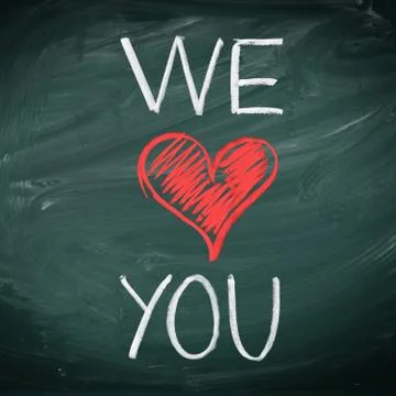 We love you Stock Illustration