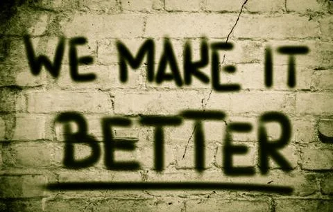 We make it better concept Stock Illustration