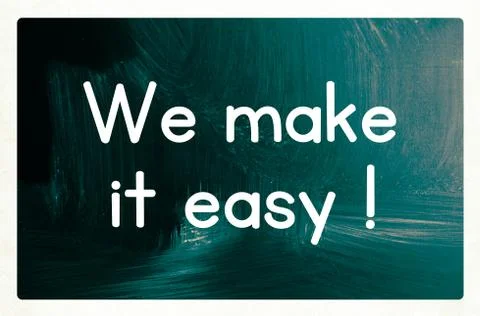 We make it easy concept Illustrazione stock