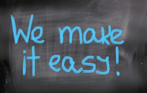 We make it easy concept Illustrazione stock