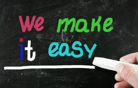 We make it easy concept Stock Illustration
