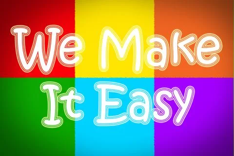 We make it easy concept Stock Illustration