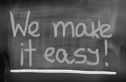 We Make It Easy Concept Illustrazione stock
