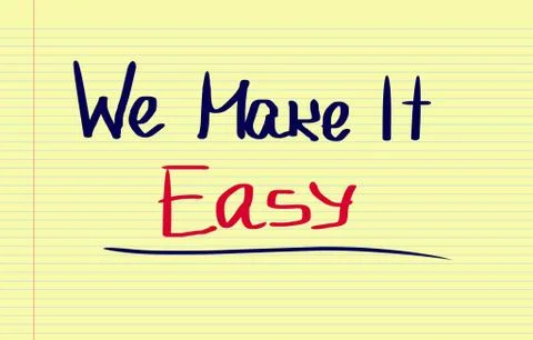 We Make It Easy Concept イラスト素材