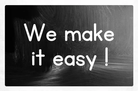 We make it easy concept Stock Photos