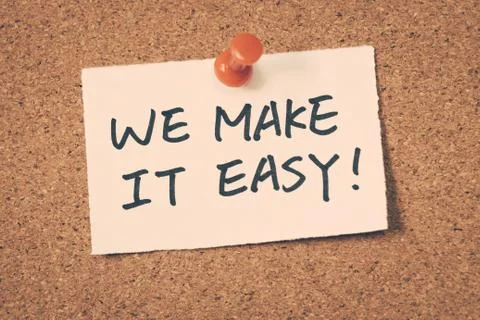 We make it easy Stock Photos