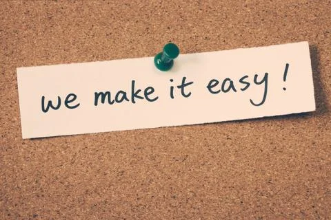 We make it easy Stock Photos