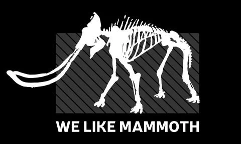 We like mammoth. Stock Illustration