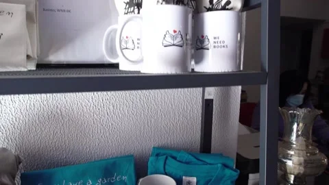 We Need Books mugs Stock Footage 142074428
