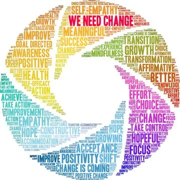 We Need Change Word Cloud Stock-Illustration