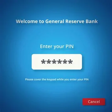 We need to make sure this is you. an internet banking login page - ALL design on Stock Illustration