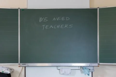 We need teachers Stock Photos