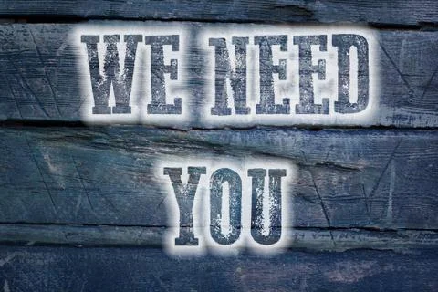 We need you concept Stock Illustration