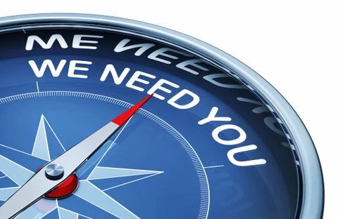 We need you Stock Illustration