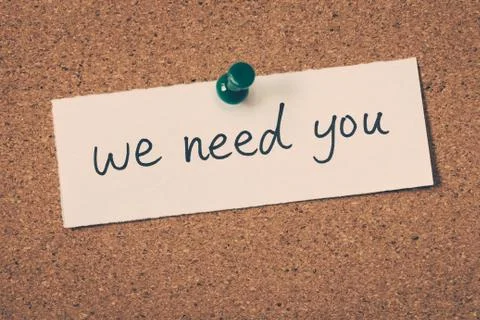 We need you Stock Photos