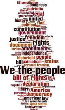 We the people word cloud Stock Illustration