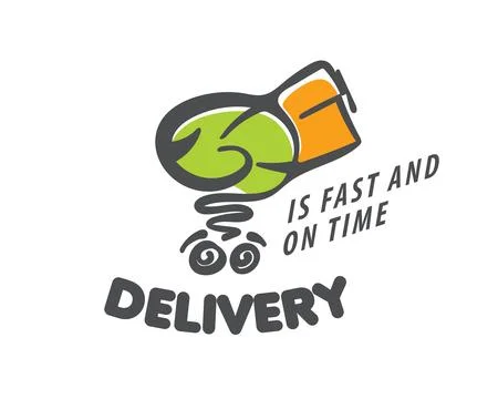 We provide a fast and highly reliable delivery service, ensuring fresh and Stock Illustration