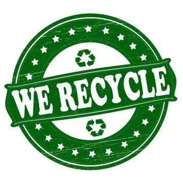 We recycle Stock Illustration