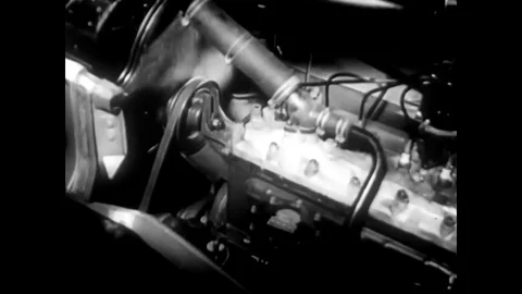 We see a montage of familiar objects we know to be powered by oil (such as mass Video stock 83141257