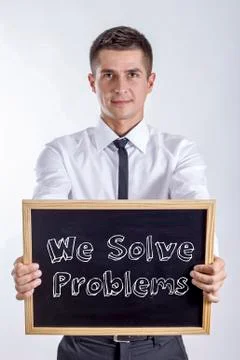 We Solve Problems Foto stock