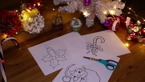 We start to prepare the decorations for the arrival of Christmas Video stock 97658682