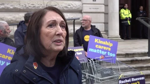 'We struggle to put food on our table'- Kinship carers urge Government for fina Video stock 301697371