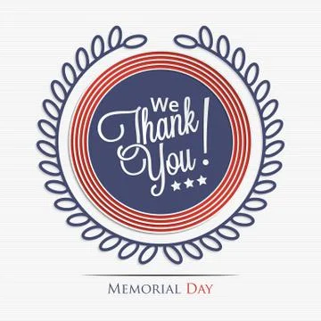 We thank you Stock Illustration