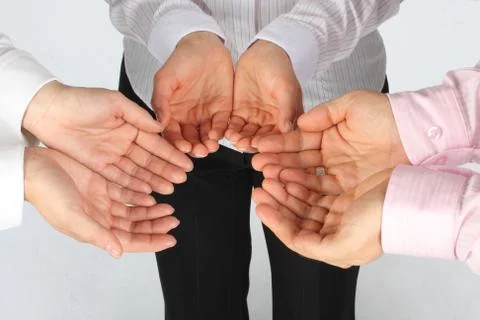 We want more - Hands Stock Photos