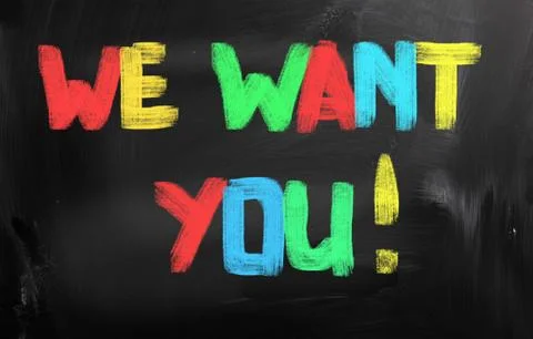 We want you concept Stock Illustration