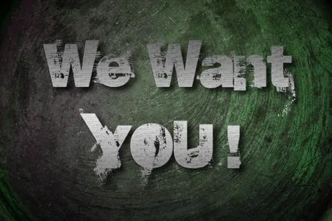 We want you concept Stock Illustration