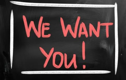 We want you! Illustrazione stock