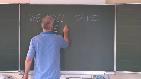 We will save the earth Stock Footage 111943896