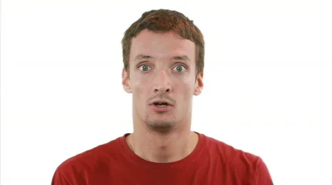 We will win! Guy is in fever and jittering Video stock 810659