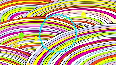 We wish yourself cheerful easter variegated reception card with wildflower power Stock Footage 132756181