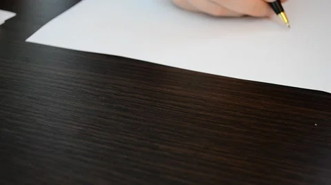 We write letters Stock Footage 49453117