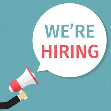 We&amp;#39;re Hiring Stock Illustration