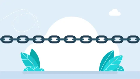 Weak link. Black broken chain. Broken or unleashed black chain like freedom icon Stock Footage 345945478