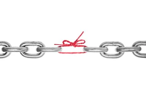 The weak link in the chain Stock Photos