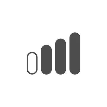 Weak signal scale icon. Elements of web icon. Premium quality graphic design 스톡 일러스트