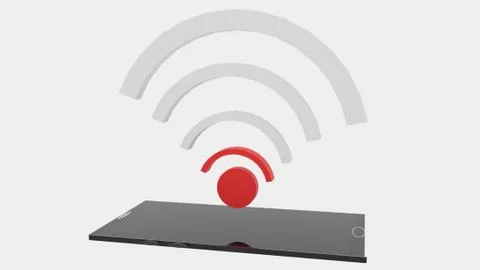 Weak wifi signal Stock Illustration