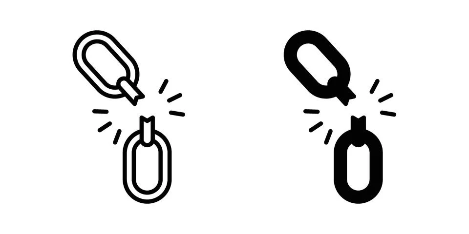 Weakness icon graphic element. web icon set Stock Illustration