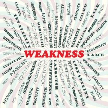Weakness Stock Illustration