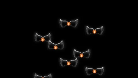Wealth abundance prosperity animation. Flying dollar signs on black screen... Stock Footage 313429283
