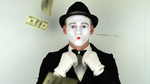 Wealthy mime. Full HD Stock Footage 86193649